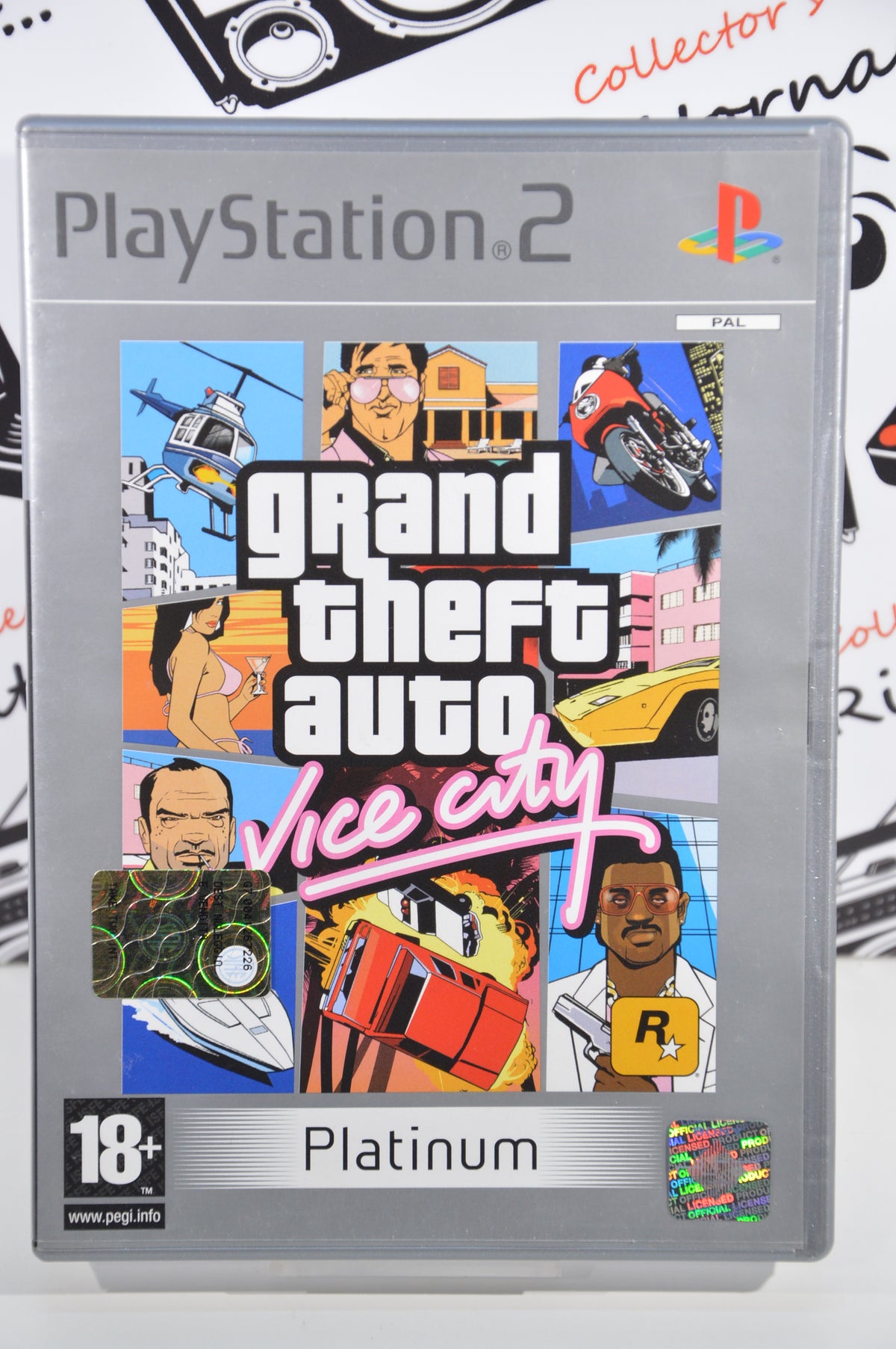 Grand Theft auto Vice city platinum PlayStation 2 18+ Multilingua + poster