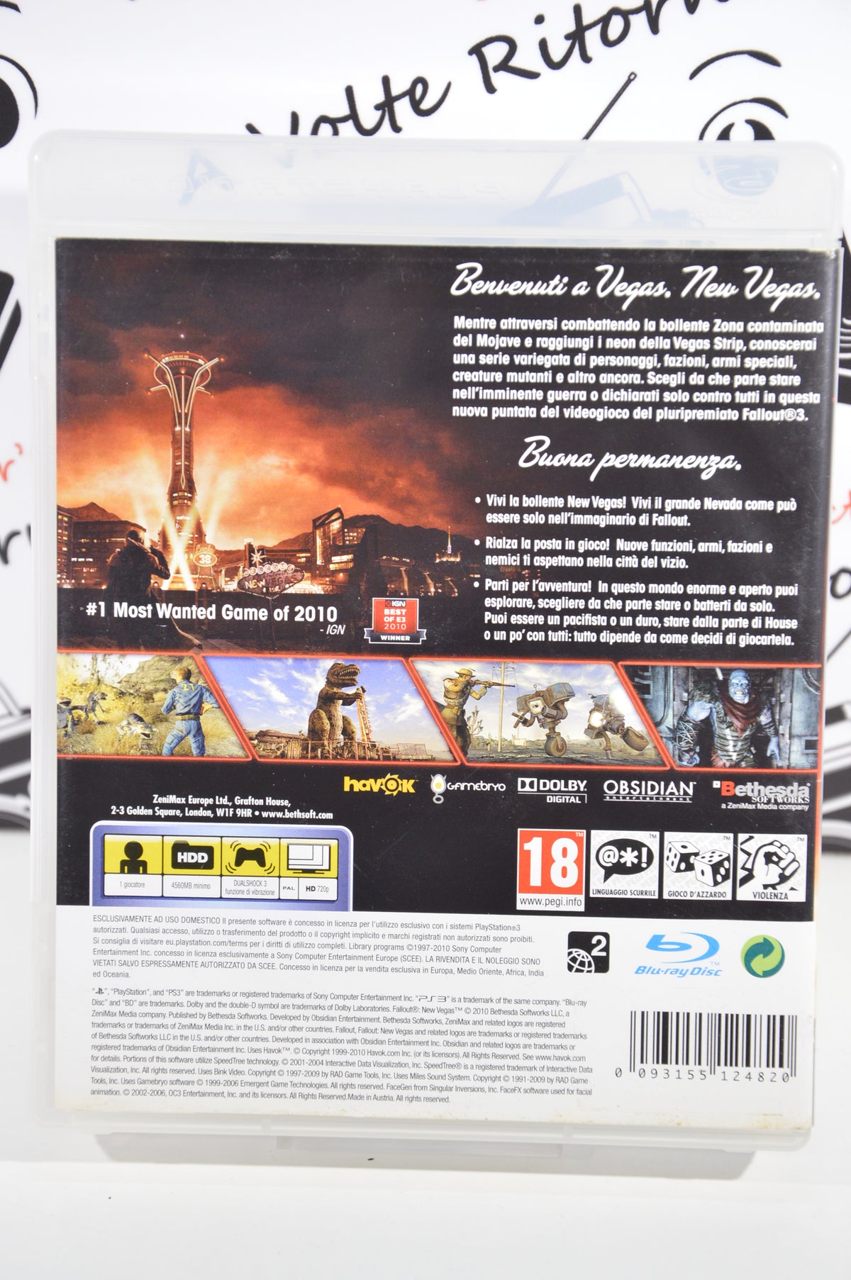 Fallout New Vegas Playstation 3 18+ Multilingua Ita
