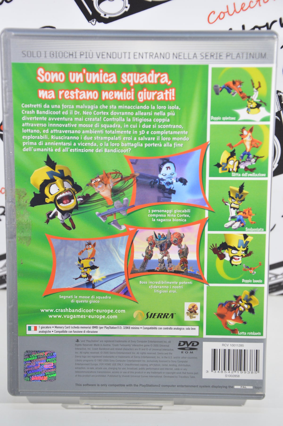 Crash Twinsanity platinum PlayStation 2 3+ Ita