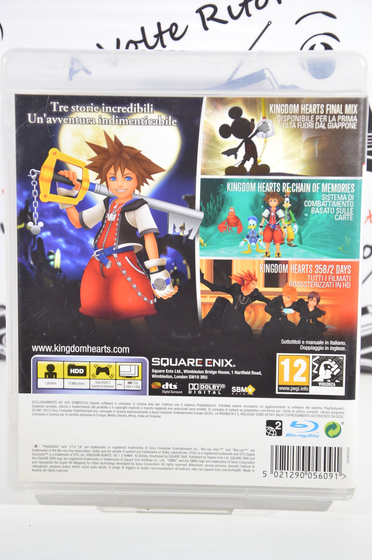 Kingdom Hearts Hd 1.5 remix Playstation 3 12+ Multilingua Ita