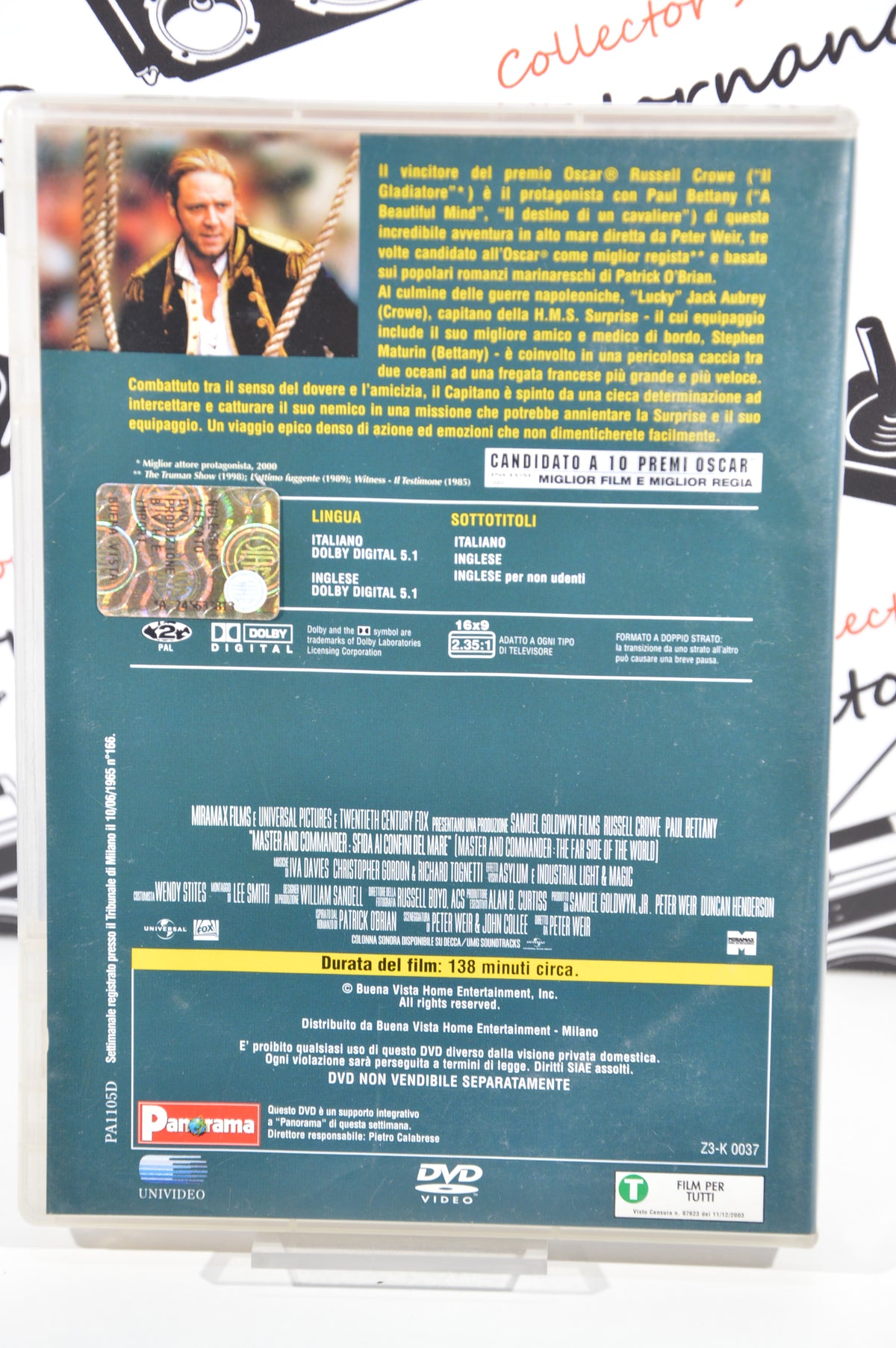 Master and Commander Dvd Italiano