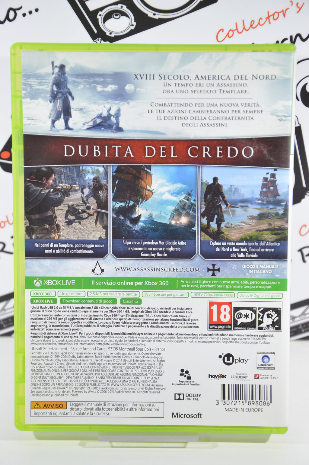 Assassin's creed Rogue Xbox 360 18+ Multilingua