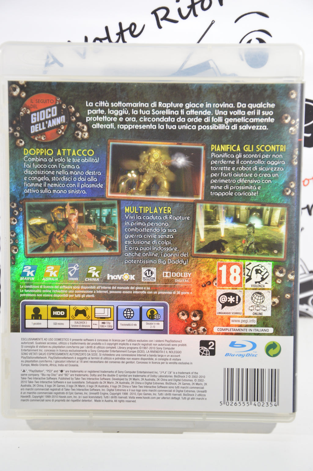 Bioshock 2 Playstation 3 18+ Multilingua Ita