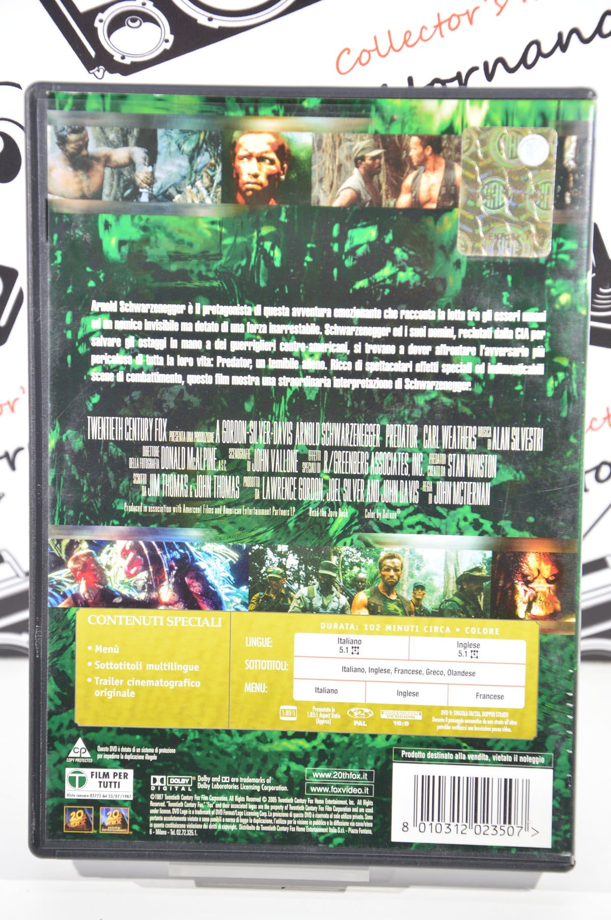 Predator Dvd Italiano disco singolo