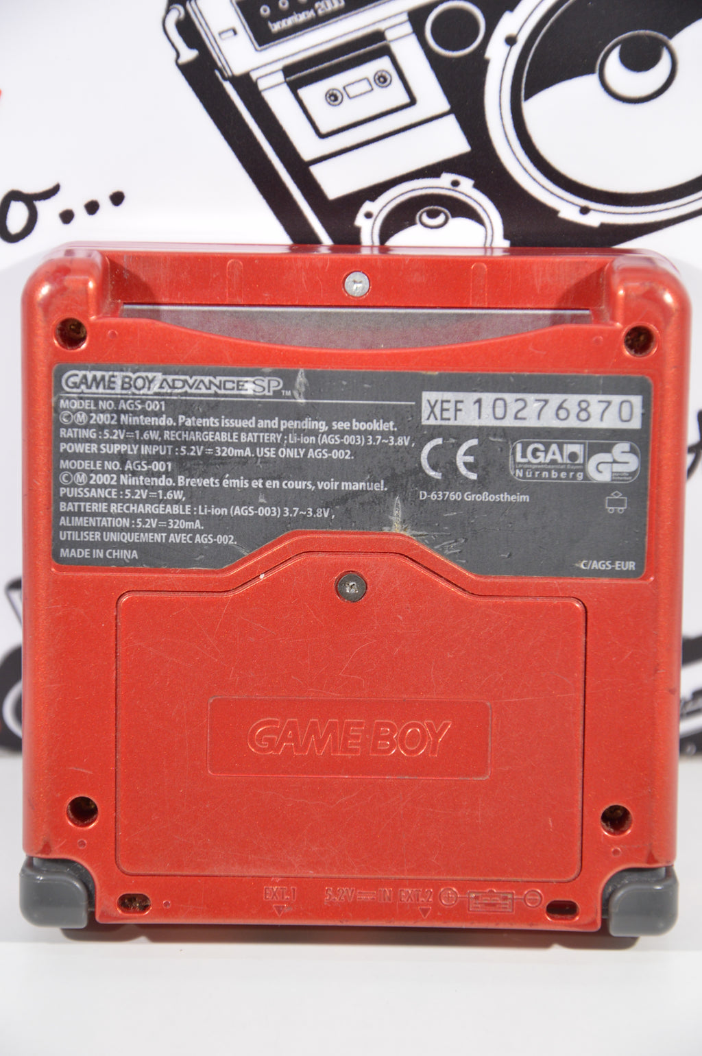 Nintendo Game Boy advance sp console portatile rossa funzionante
