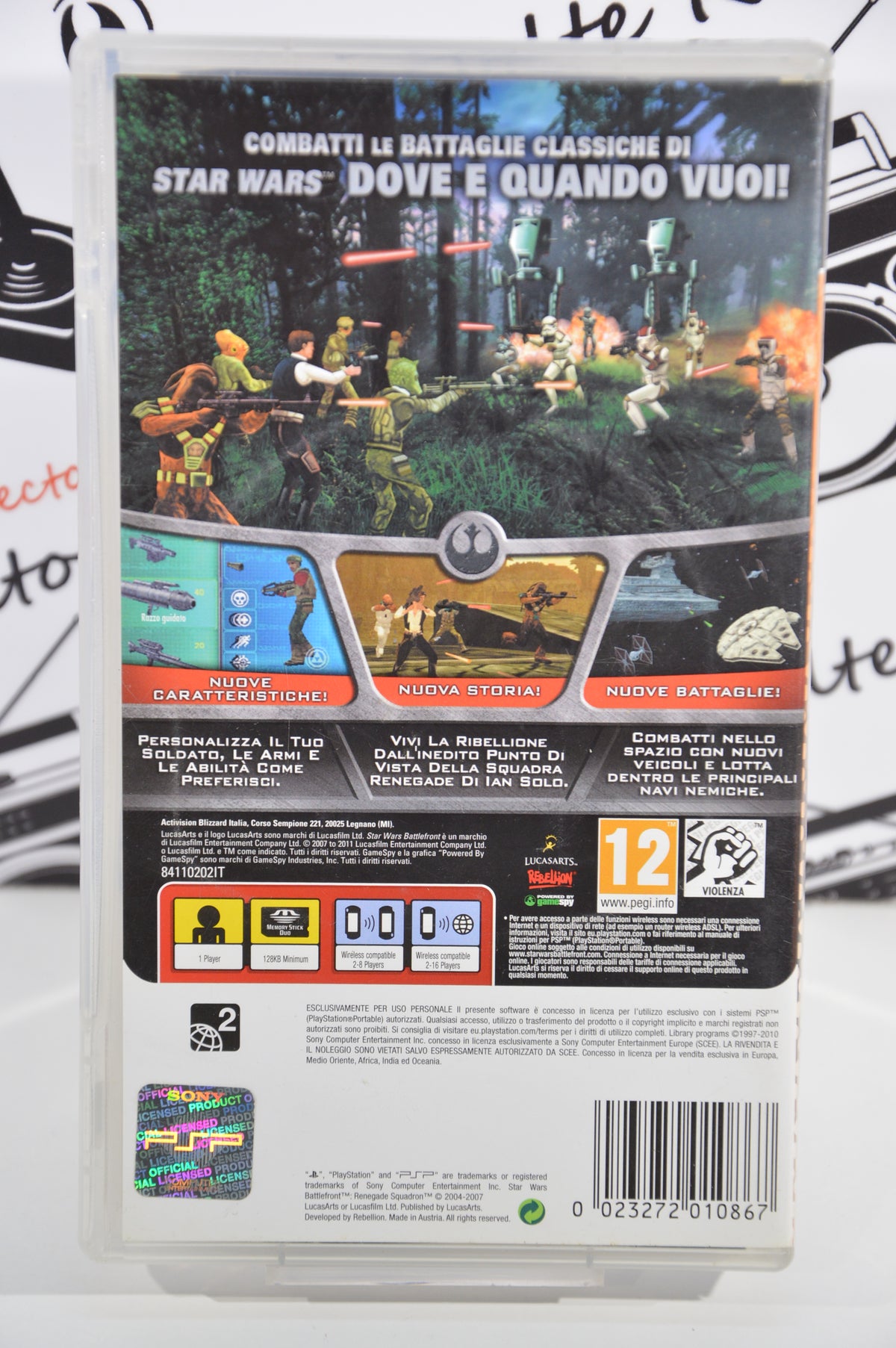 Star Wars Battlefront lo squadrone dei rinnegati Sony Psp 12+