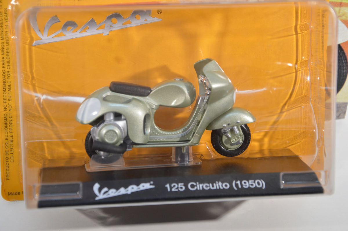 Vespa 125 Circuito 1950 scala 1:18 con fascicolo Vespa collection 25 die cast