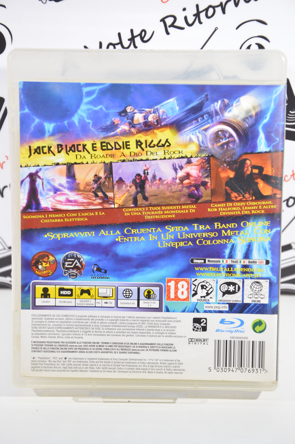 Brutal Legend Playstation 3 18+ Multilingua Ita
