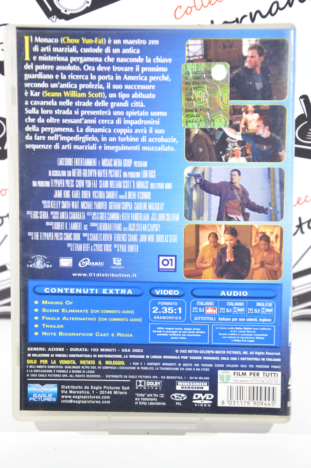 Il monaco Dvd Italiano