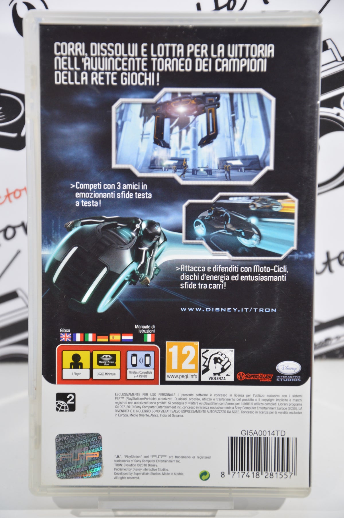 Tron evolution Sony Psp