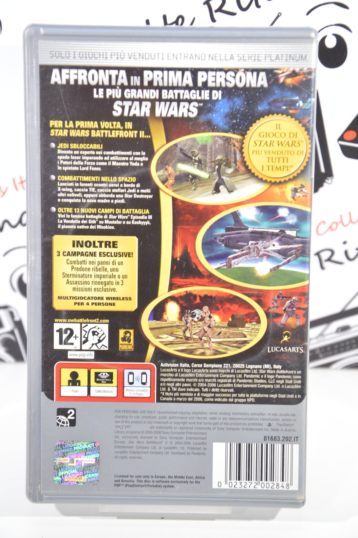 Star Wars Battlefront II platinum Sony Psp 12+ Ita