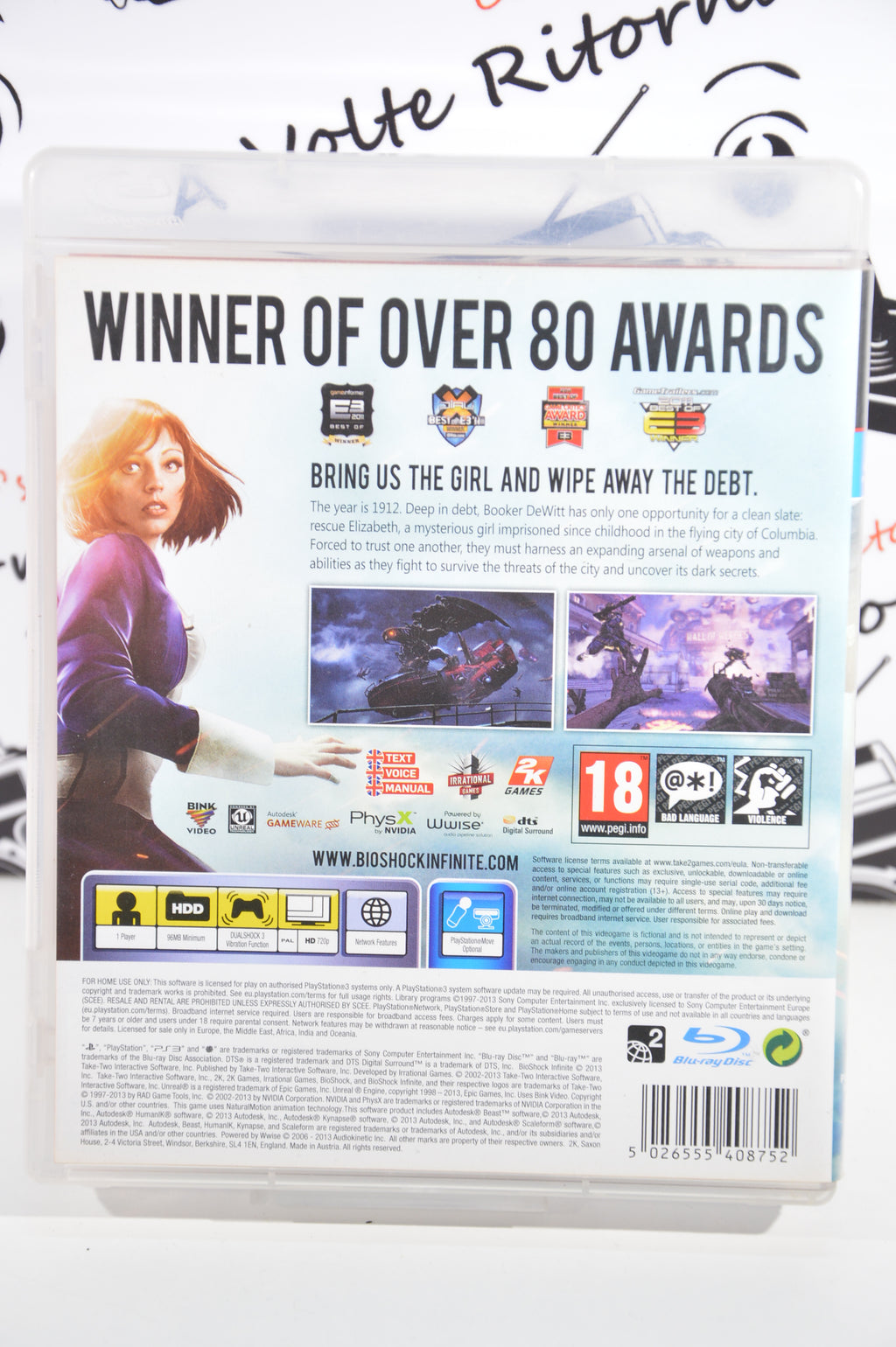 Bioshock Infinite Playstation 3 18+ Multilingua