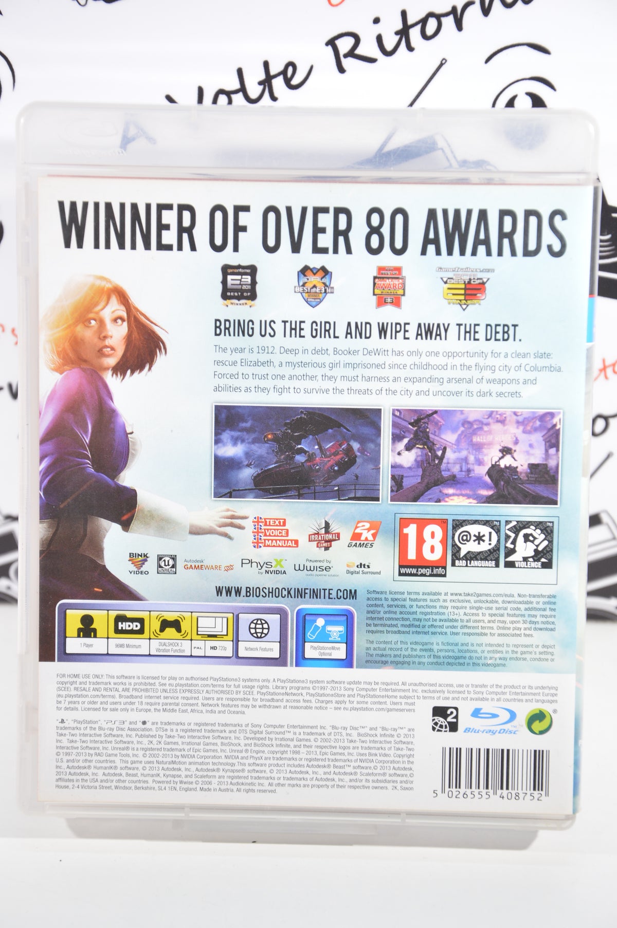 Bioshock Infinite Playstation 3 18+ Multilingua