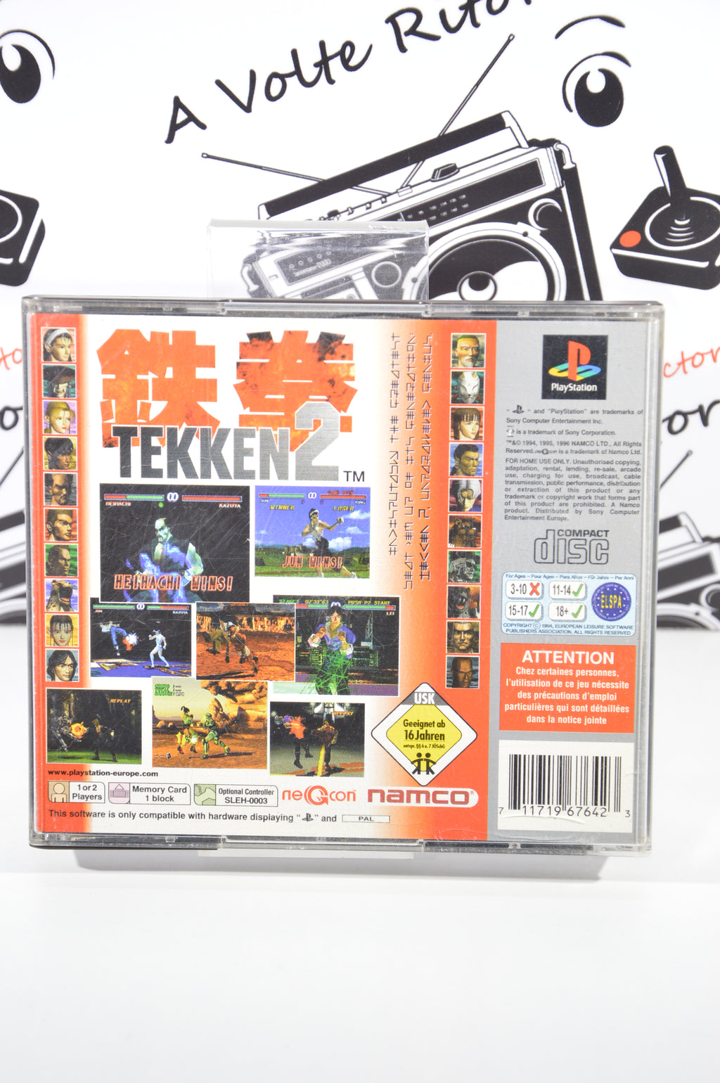 Tekken 2 platinum + demo point blank PlayStation 1 12+