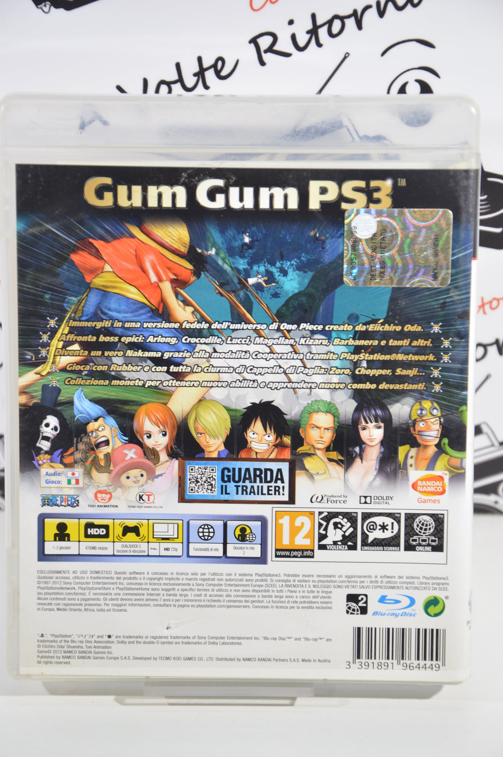 One Piece pirate warriors PlayStation 3 12+ Multilingua