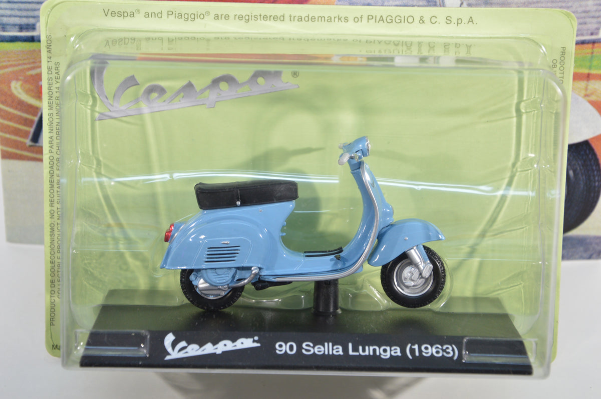 Vespa 90 Sella lunga 1963 1:18 con fascicolo Vespa collection 29 die cast
