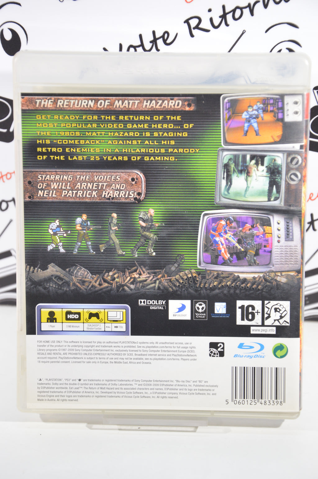 Eat Lead the return of Matt Hazard Playstation 3 16+ Multilingua Ita