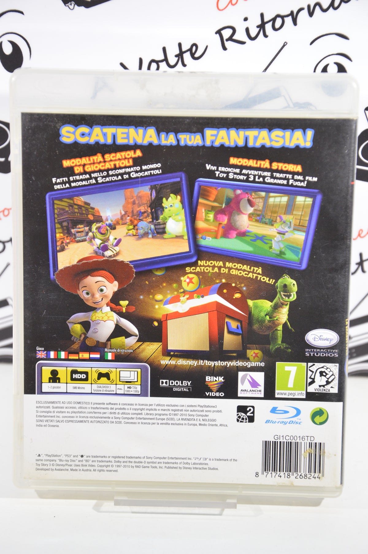 Toy Story 3 Playstation 3 7+ Multilingua