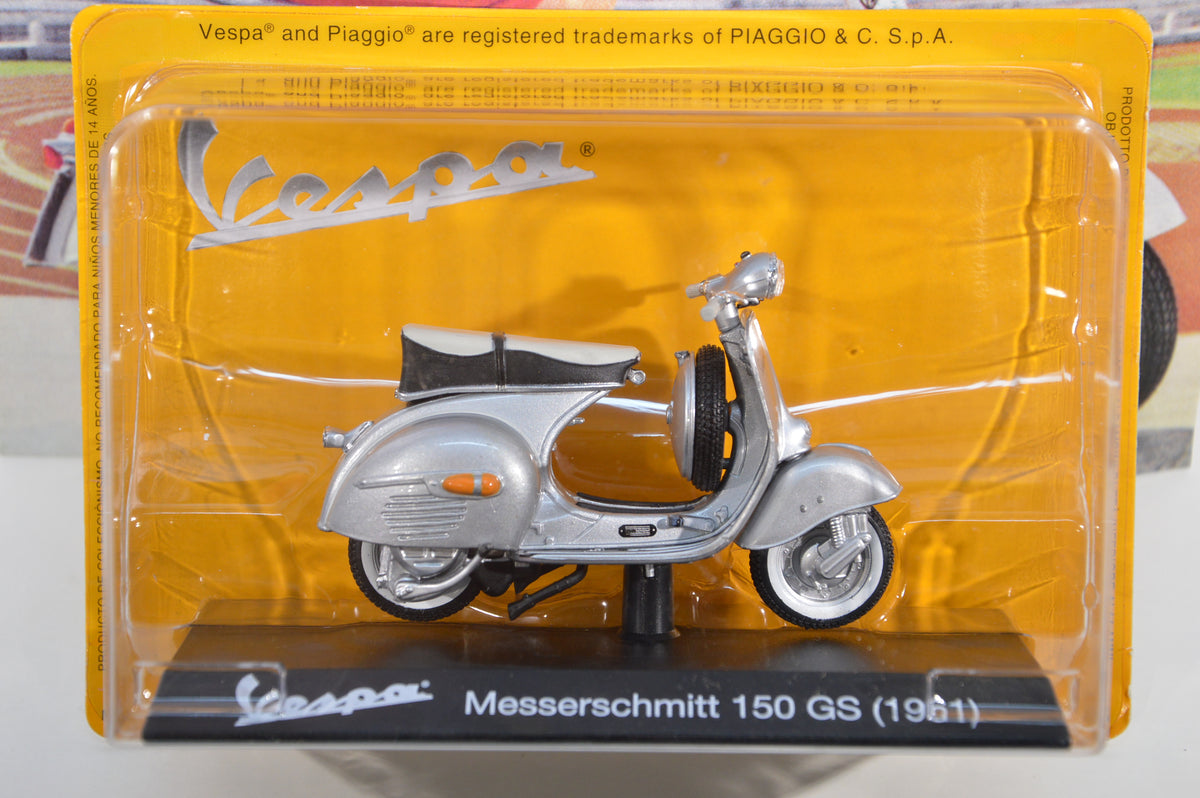 Vespa Messerschmitt 150 gs 1961 1:18 con fascicolo Vespa collection 29 die cast