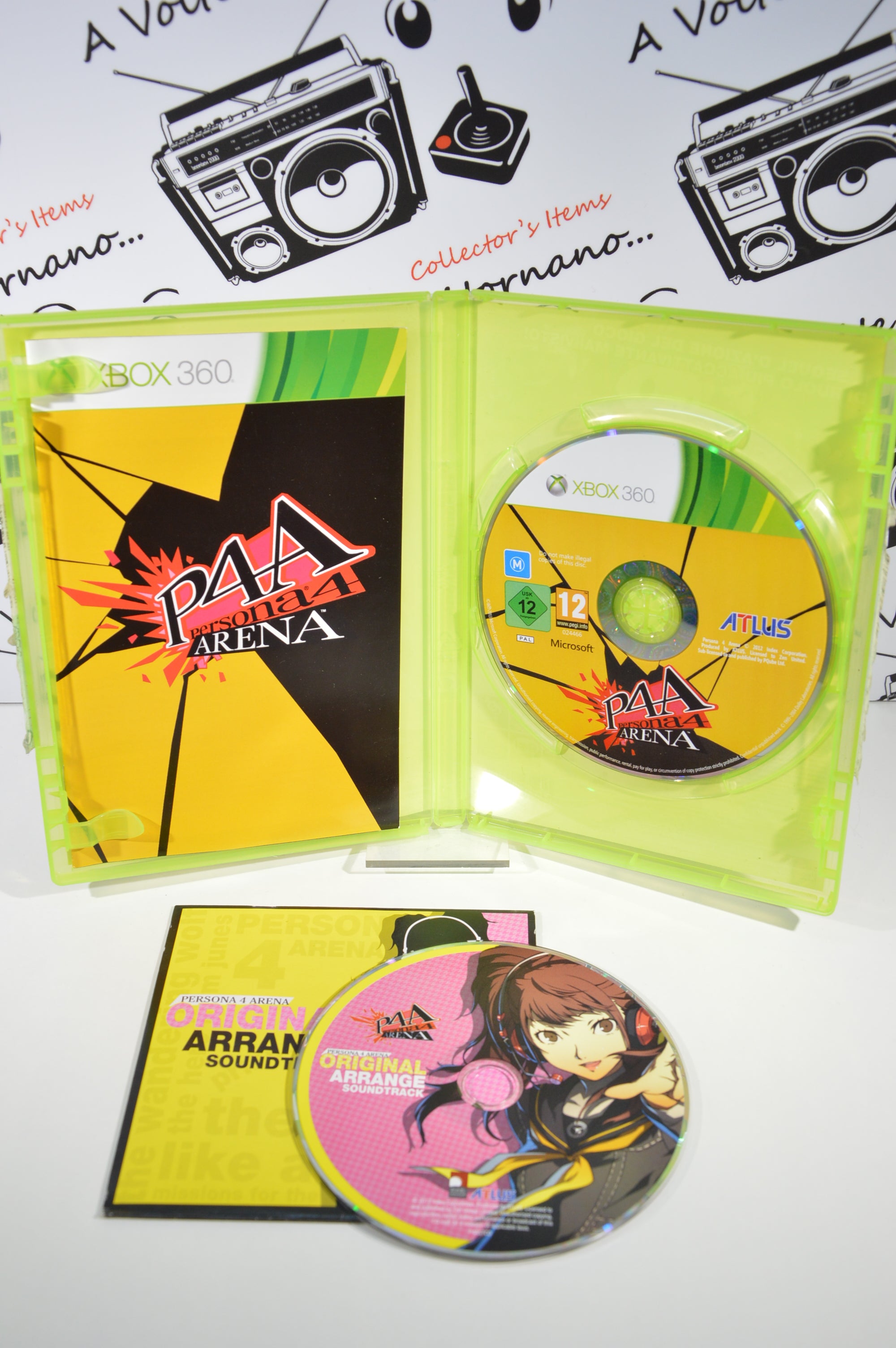 Persona 4 Arena gioco + colonna sonora Xbox 360 12+ Lingua Inglese