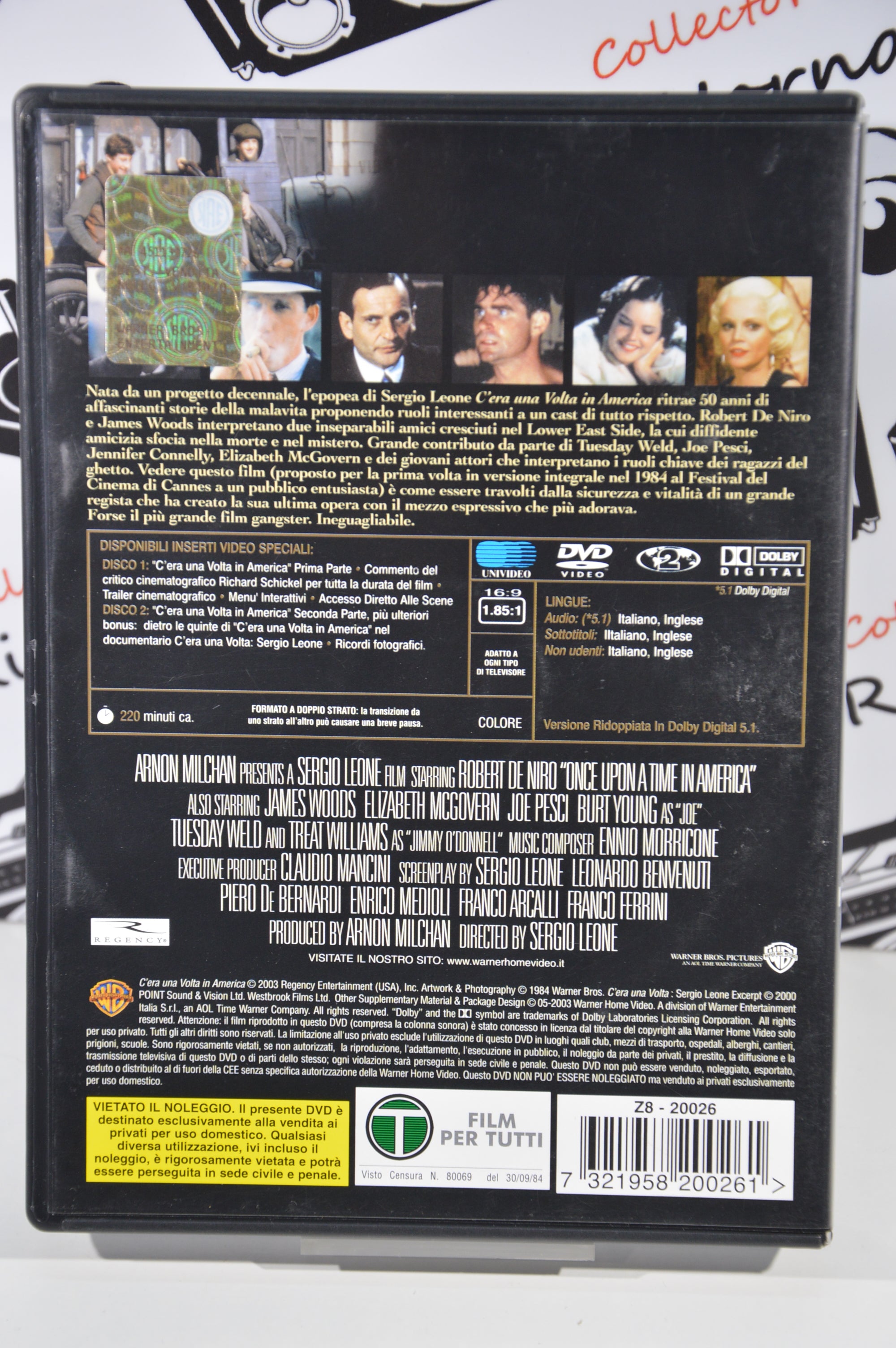 C'era una volta in America edizione 2 dischi Dvd