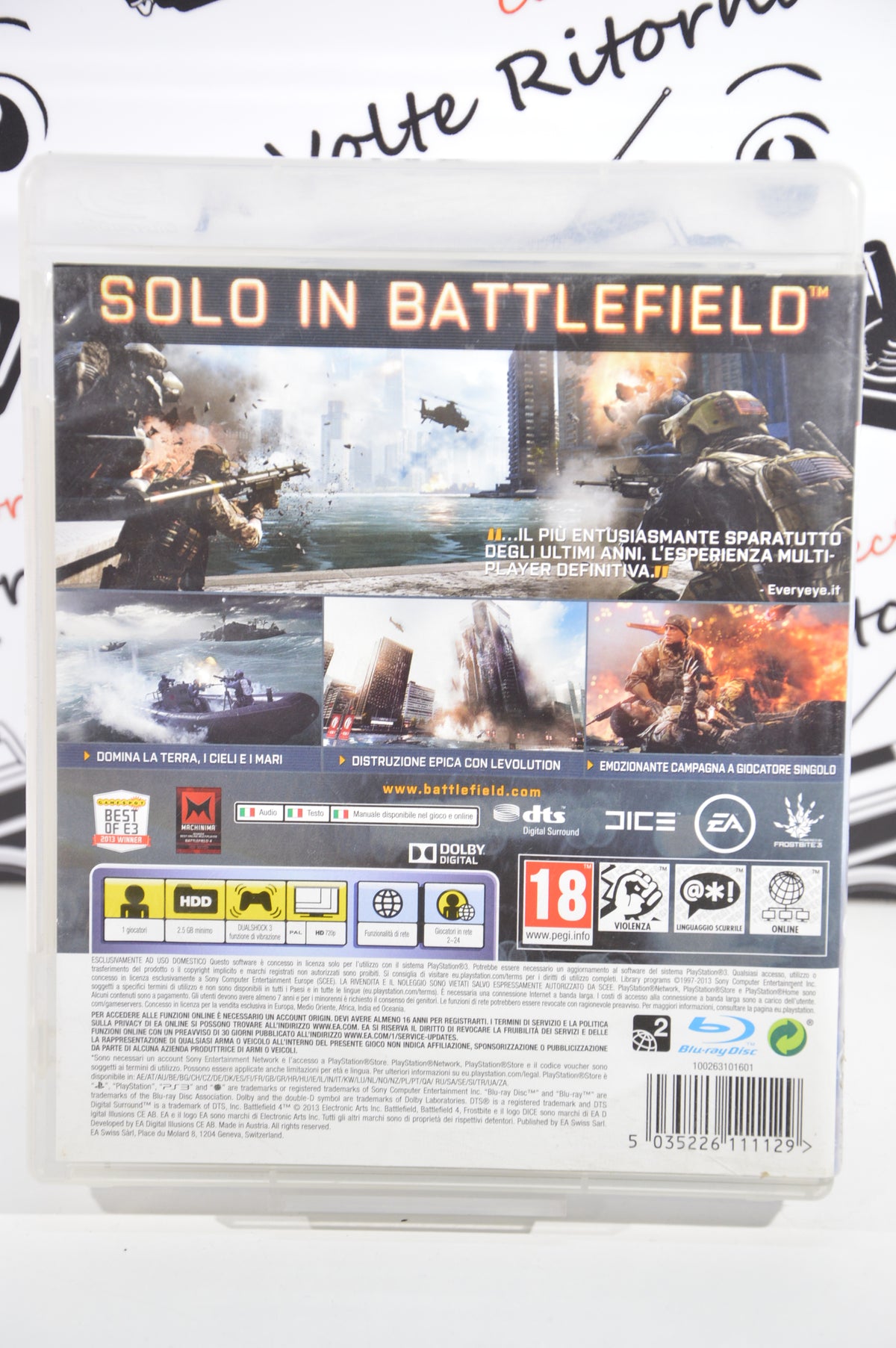 Battlefield 4 Playstation 3 18+ Multilingua Ita