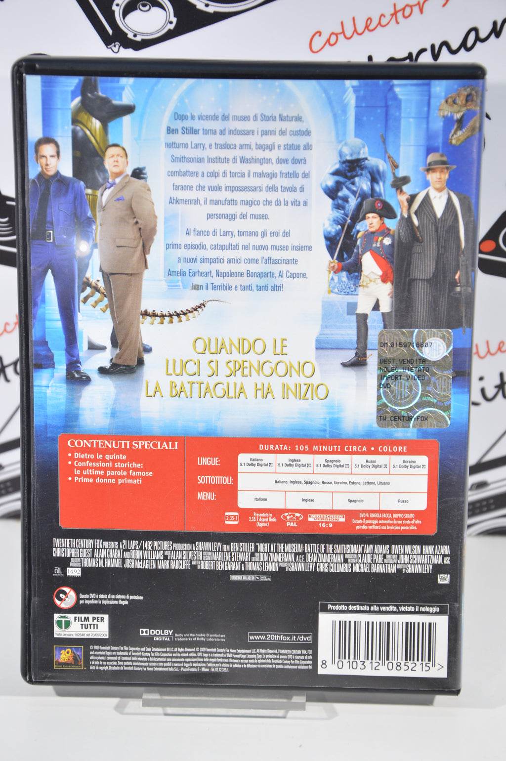 Una notte al museo 2 la fuga Dvd