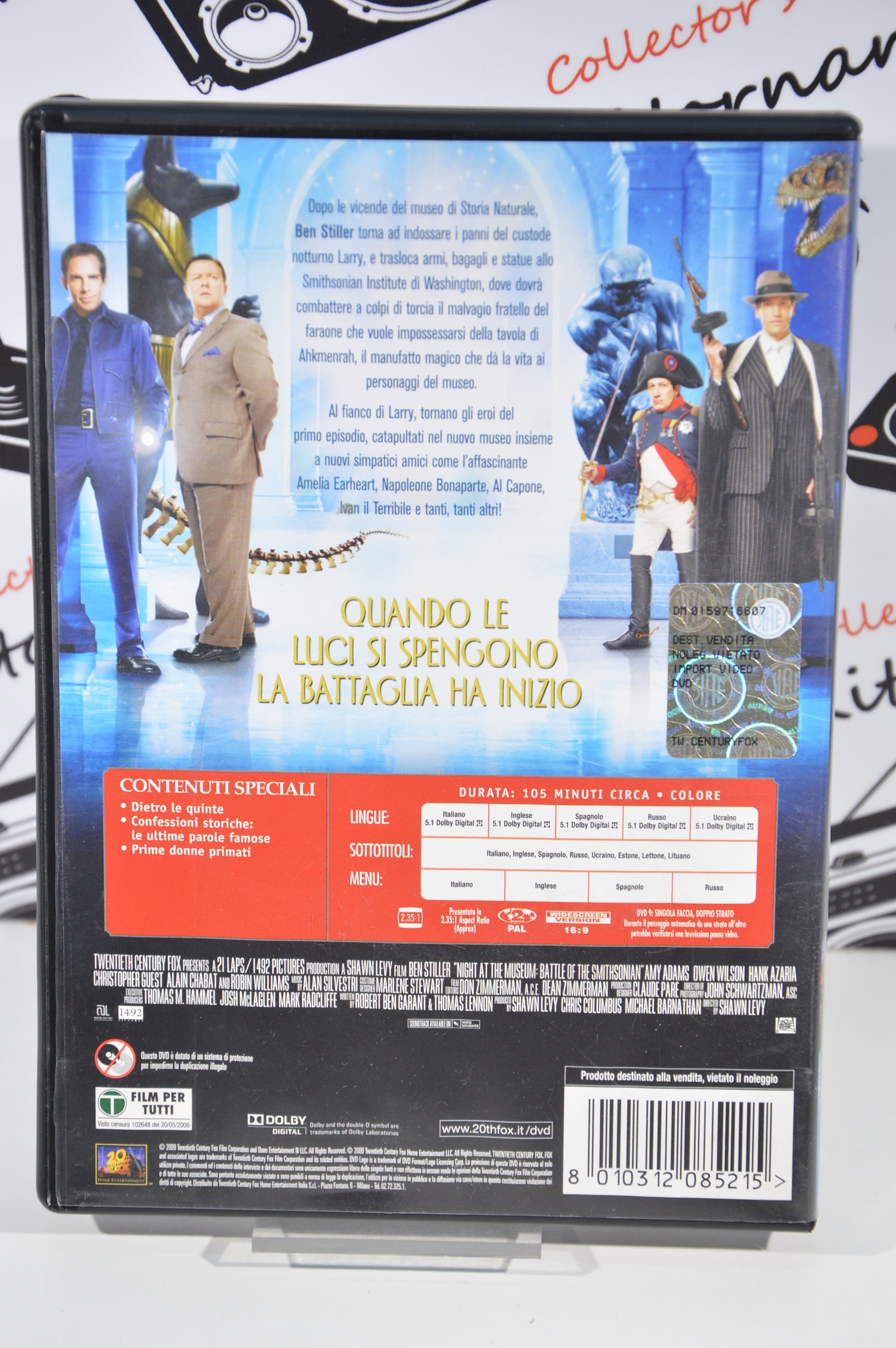 Una notte al museo 2 la fuga Dvd