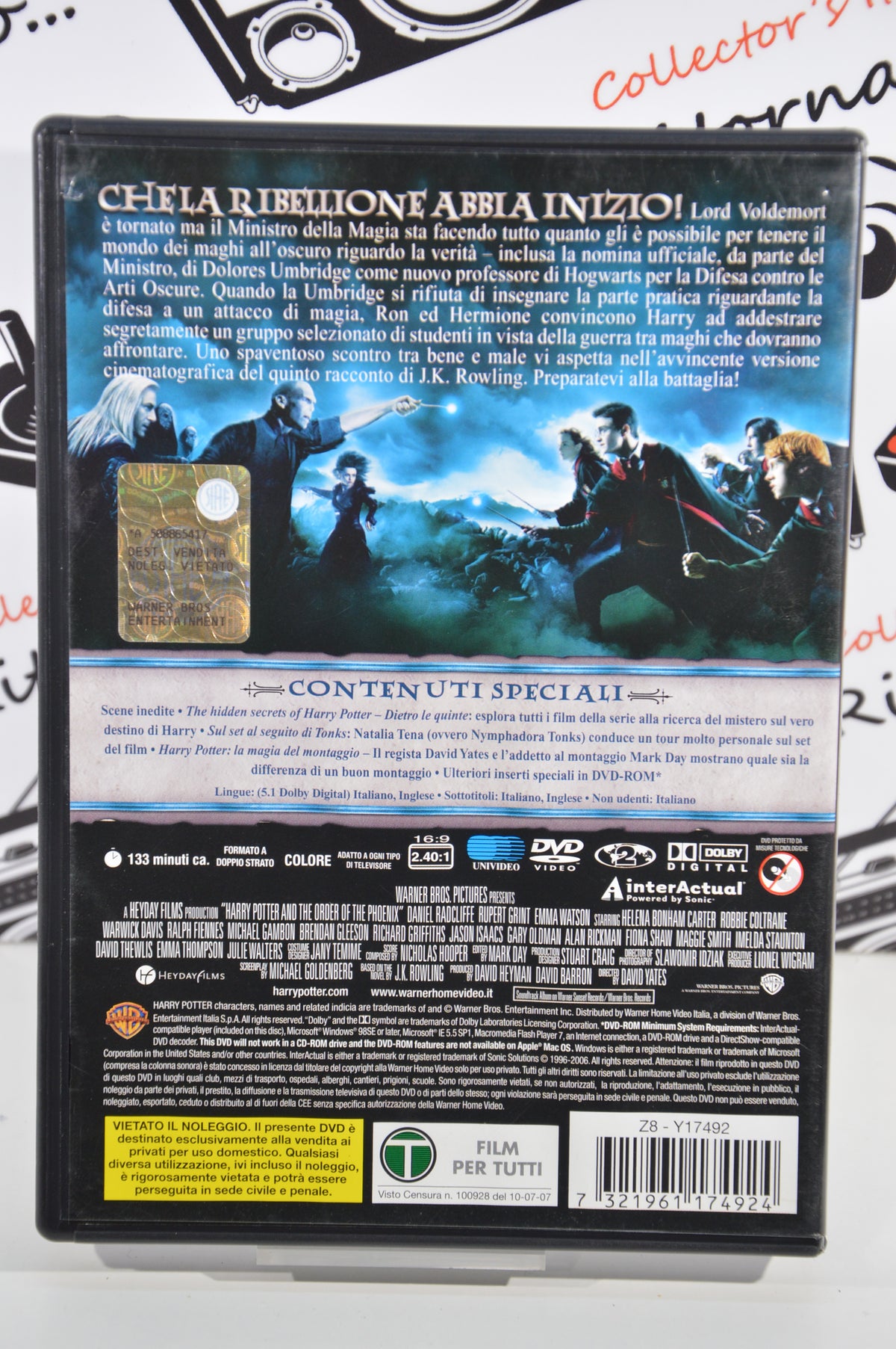 Harry Potter e l'ordine della fenice Dvd Italiano edizione 2 dischi