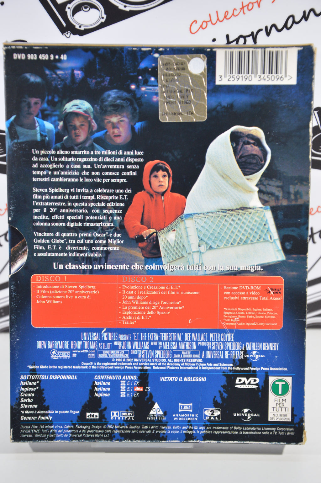ET L'extraterrestre special edition 2 Dvd Italiano