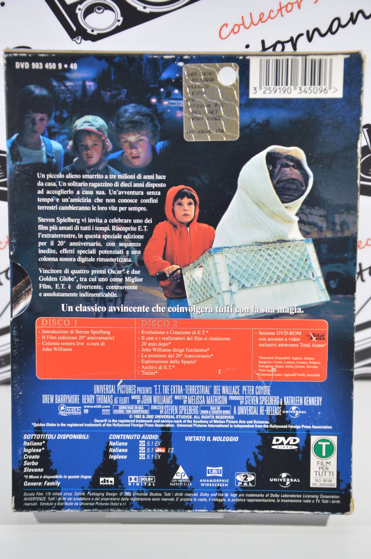 ET L'extraterrestre special edition 2 Dvd Italiano