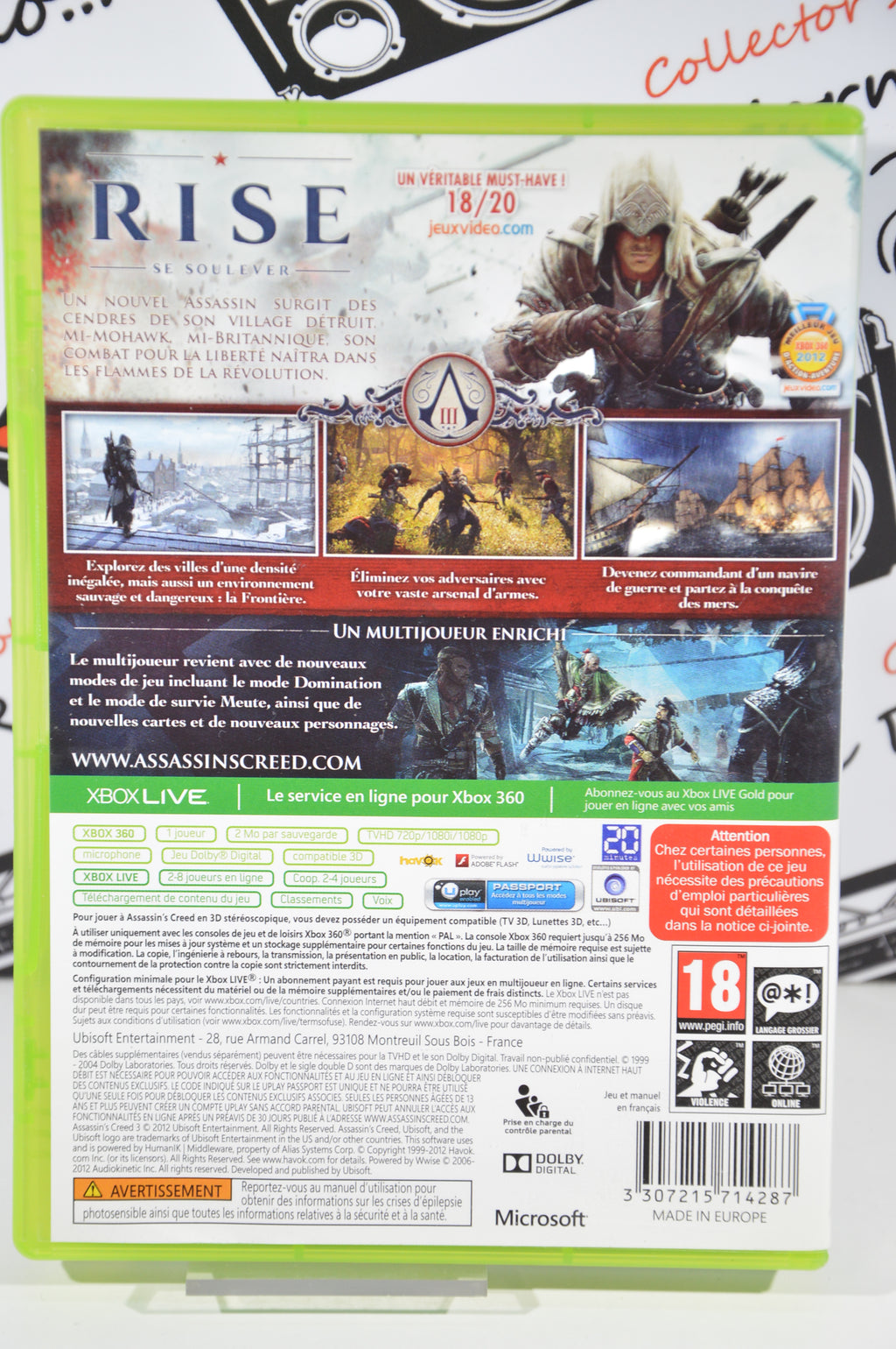 Assassin's creed III Xbox 360 18+ Multilingua