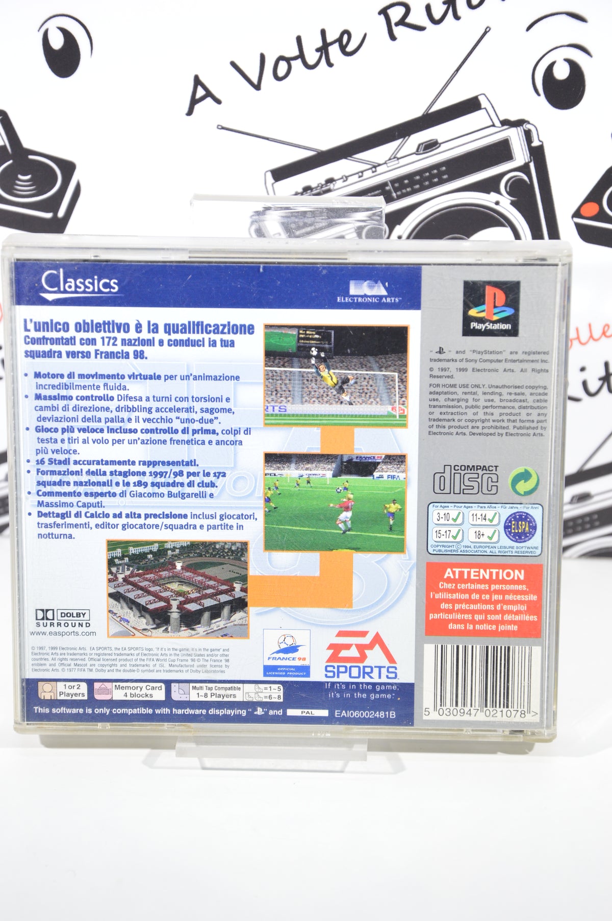 Fifa Road to World cup 98 platinum PlayStation 1 3+ ITA