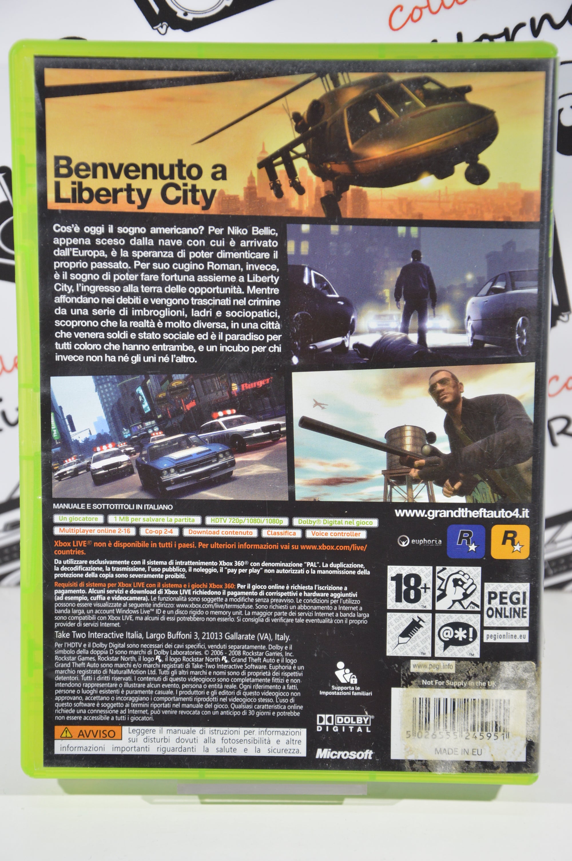 Grand Theft Auto IV Xbox 360 18+ Multilingua