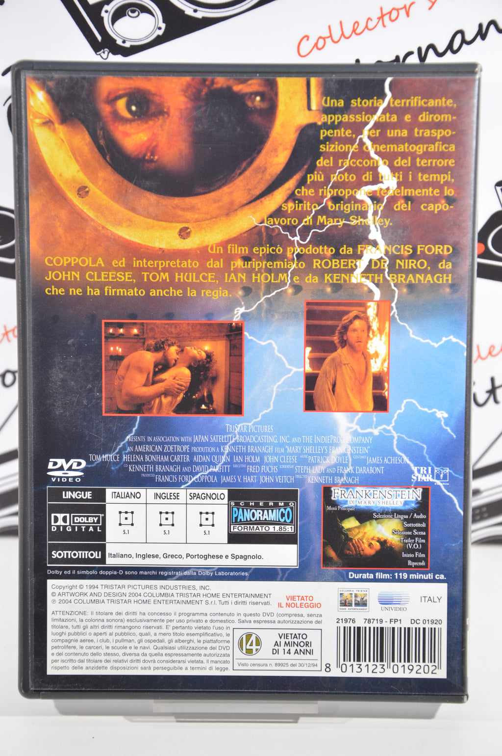 Frankenstein di Mary Shelley Dvd Italiano