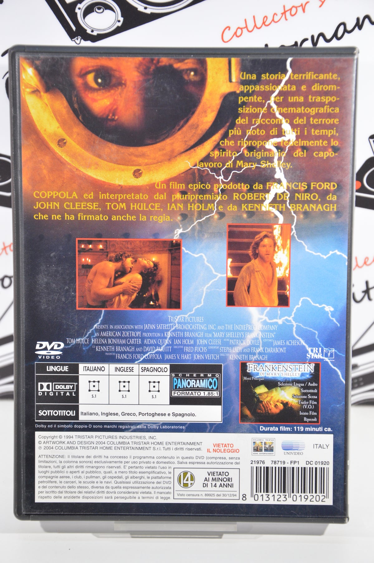 Frankenstein di Mary Shelley Dvd Italiano