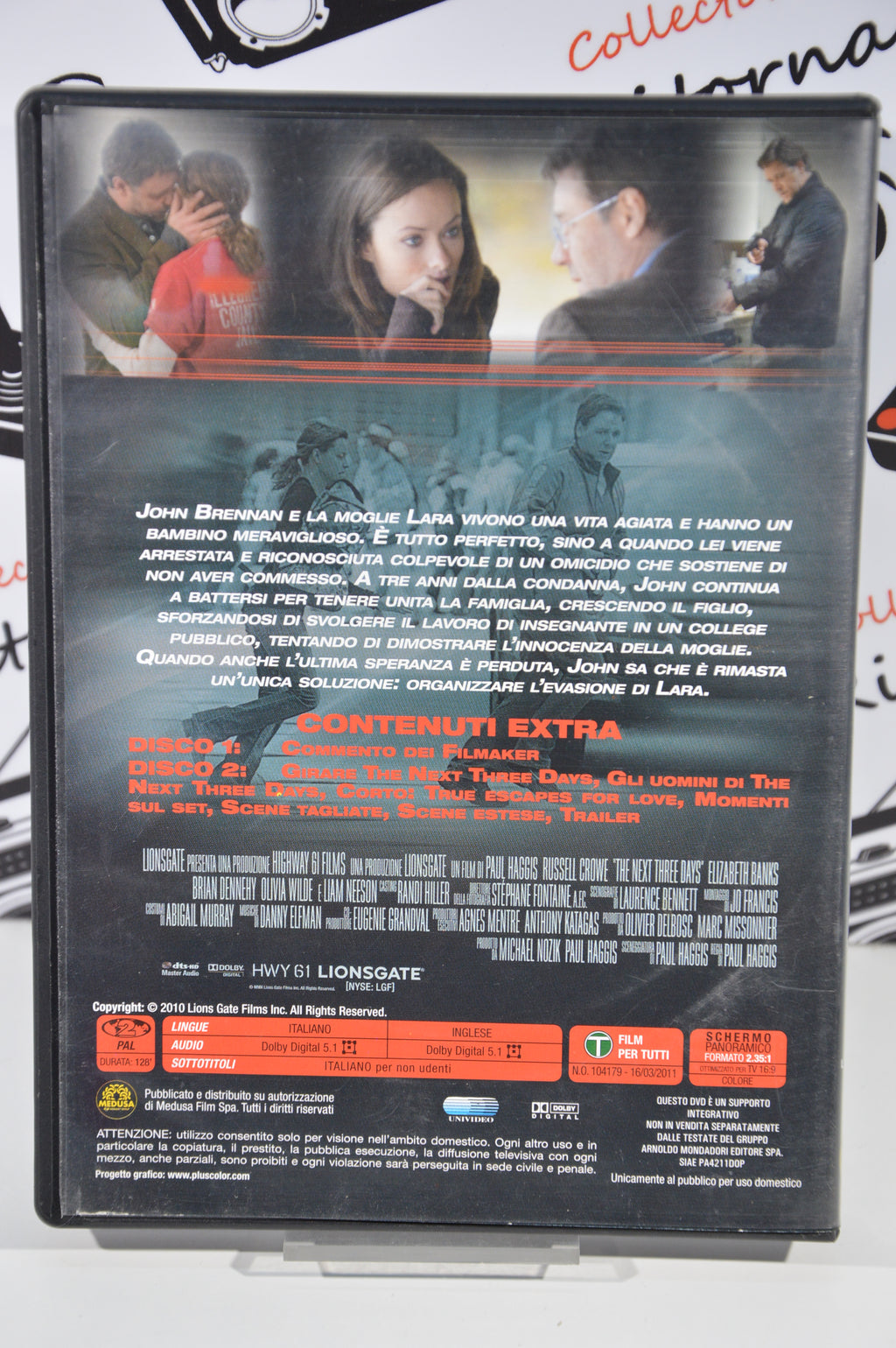 The next three days edizione 2 dischi Dvd