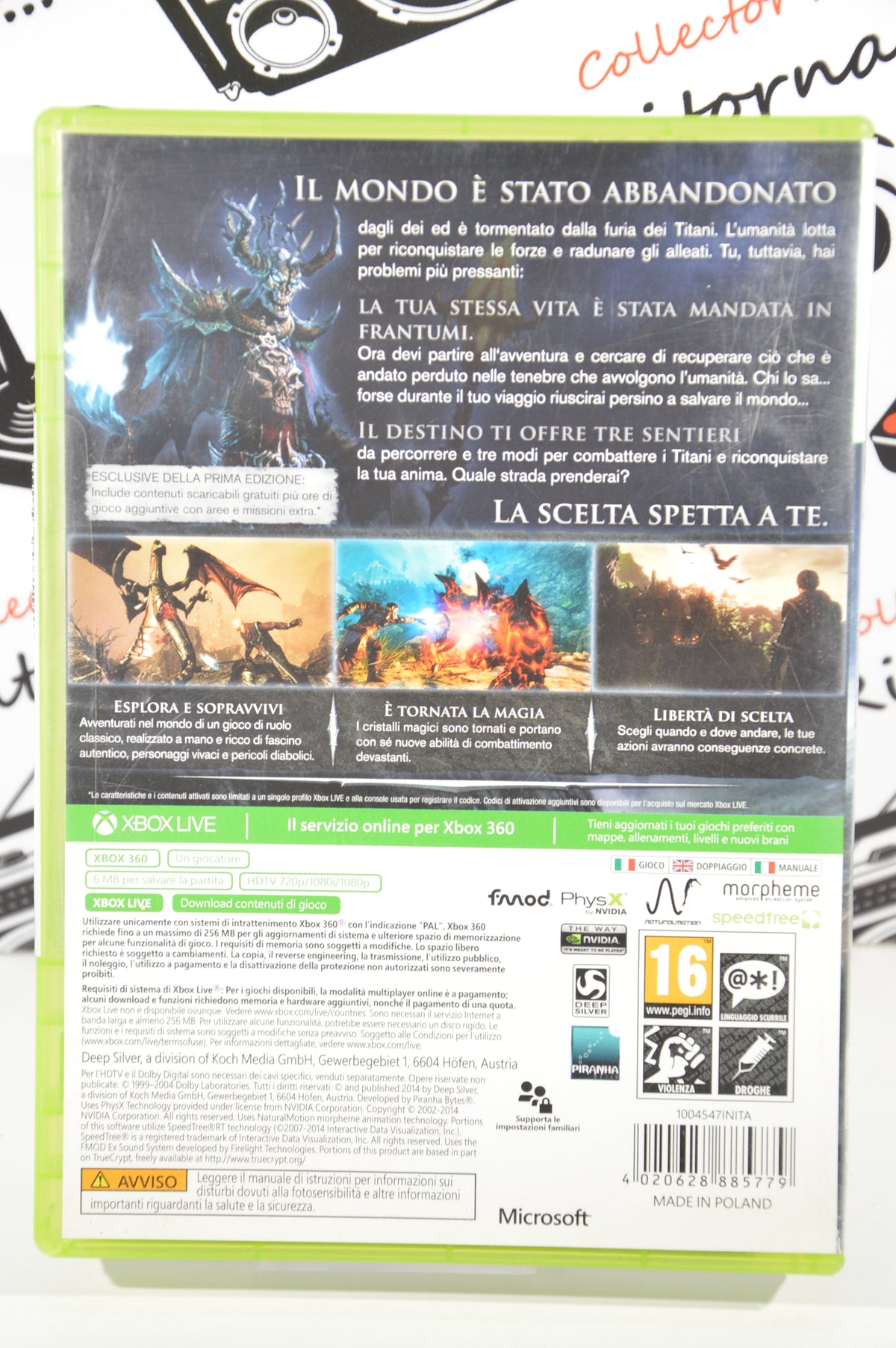 Risen 3 Titan Lords Xbox 360 16+ ITA