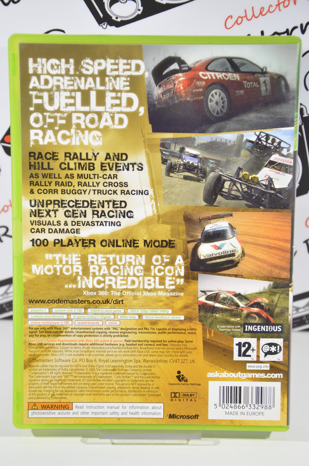 Colin Mcrae Dirt Xbox 360 12+ Multilingua