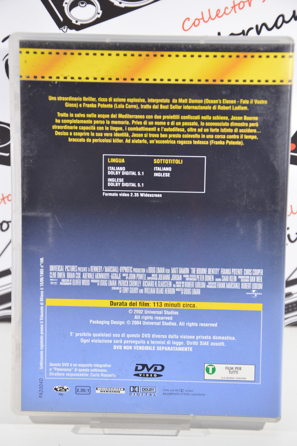 The Bourne Identity Dvd Italiano