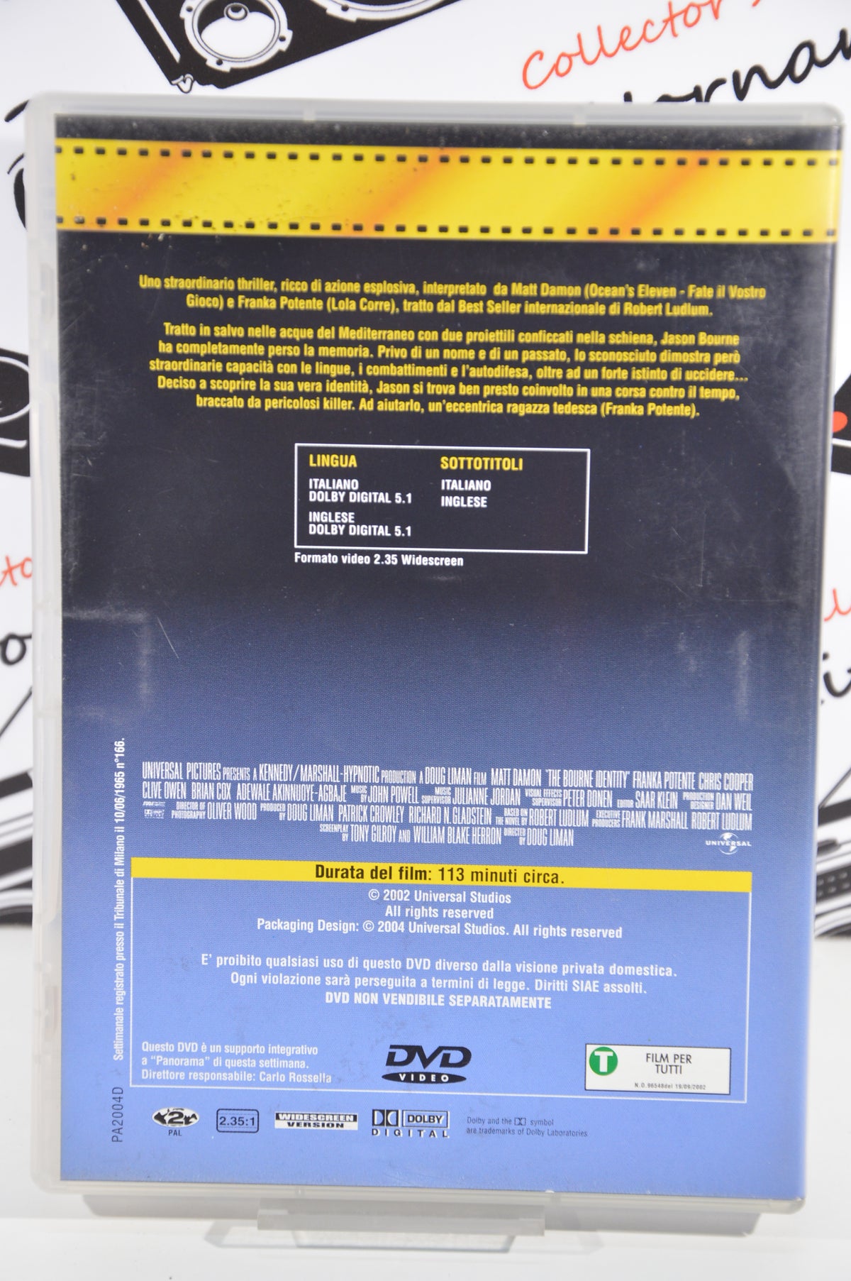 The Bourne Identity Dvd Italiano