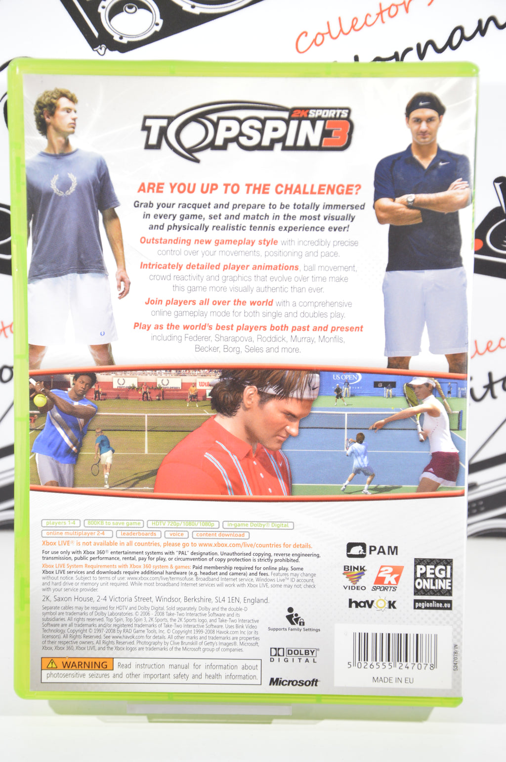 Top Spin 3 Xbox 360 3+ Multilingua