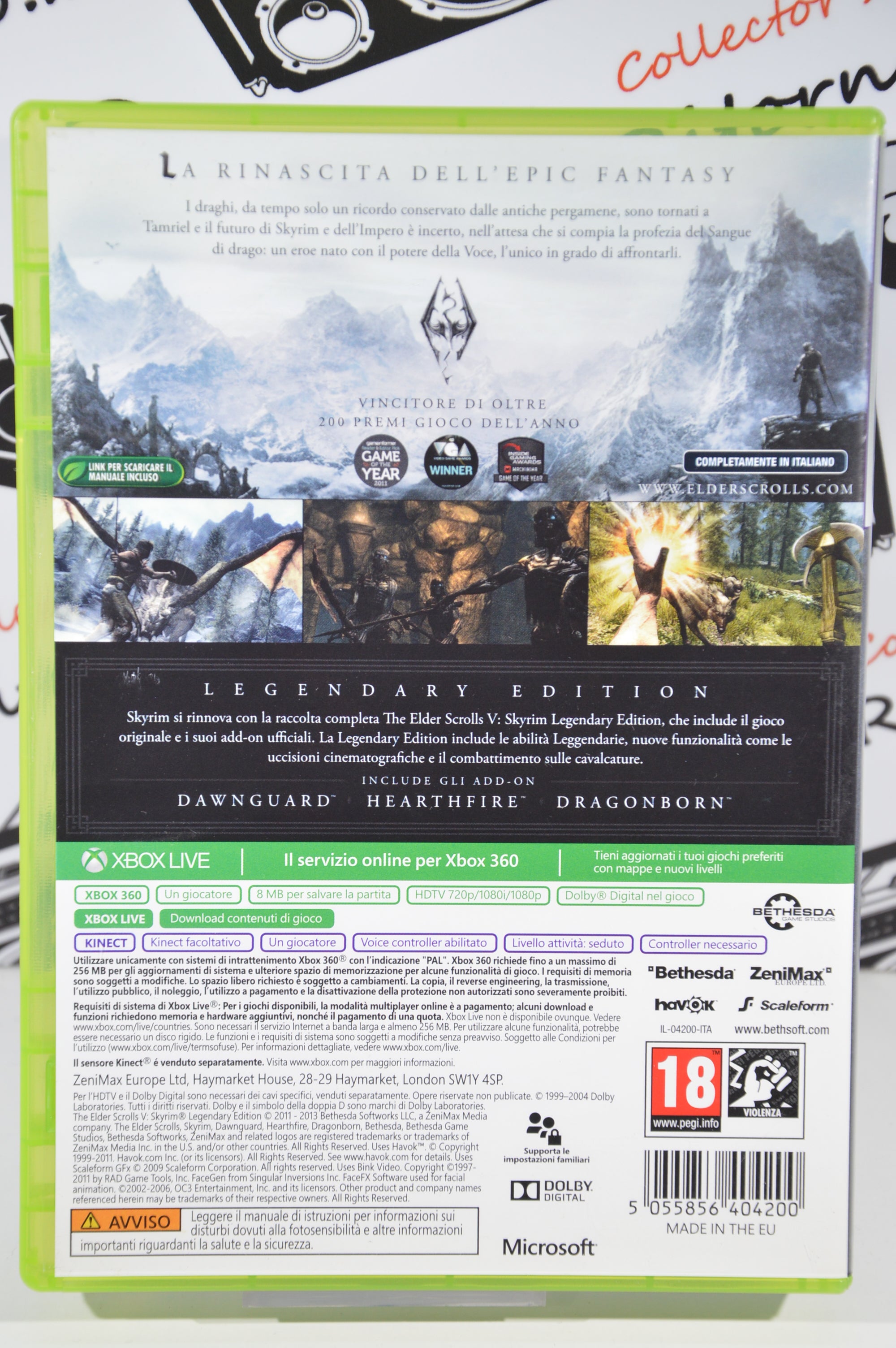Skyrim legendary edition Xbox 360 18+ Multilingua