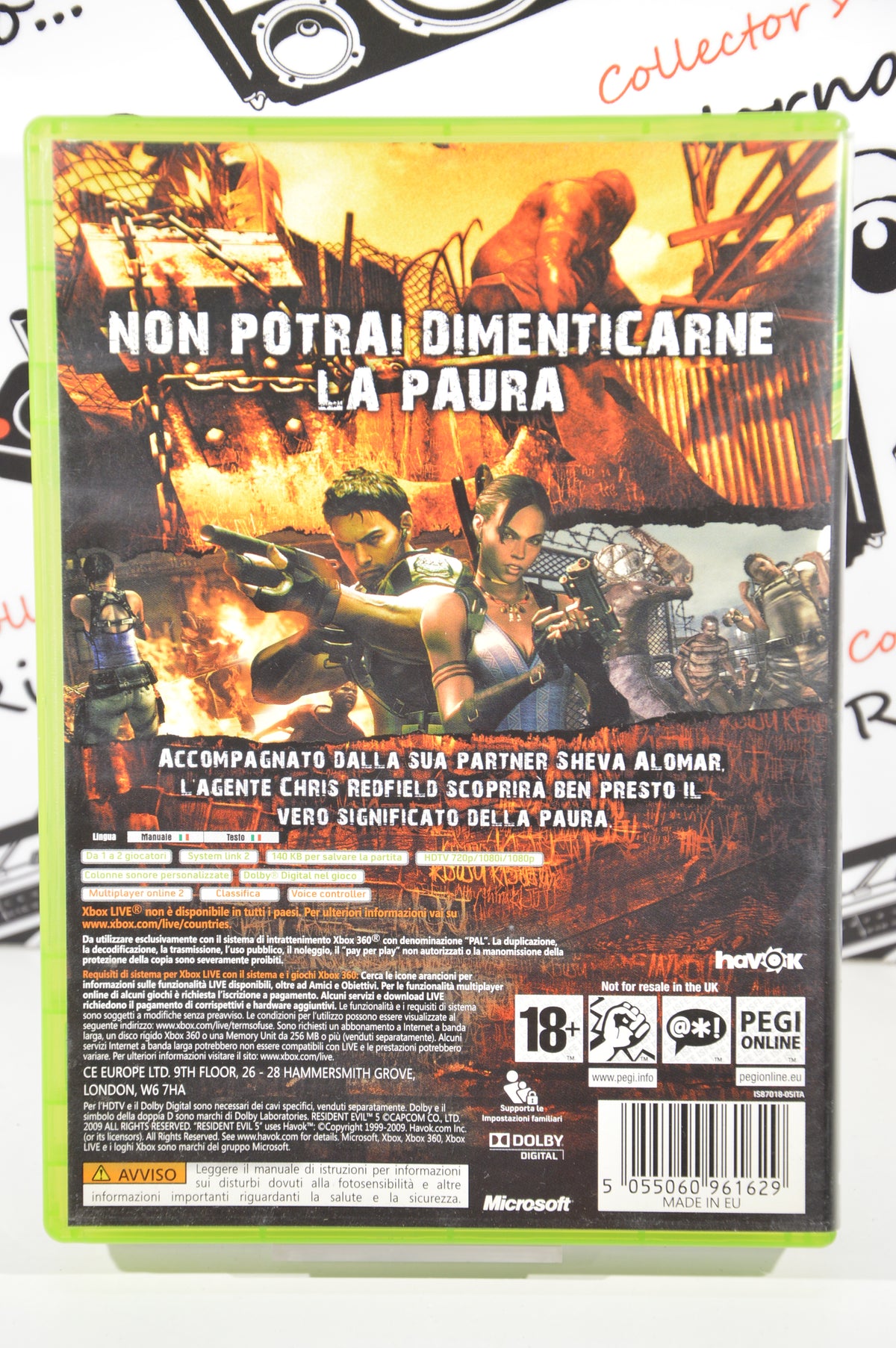 Resident Evil 5 Xbox 360 18+ ITA