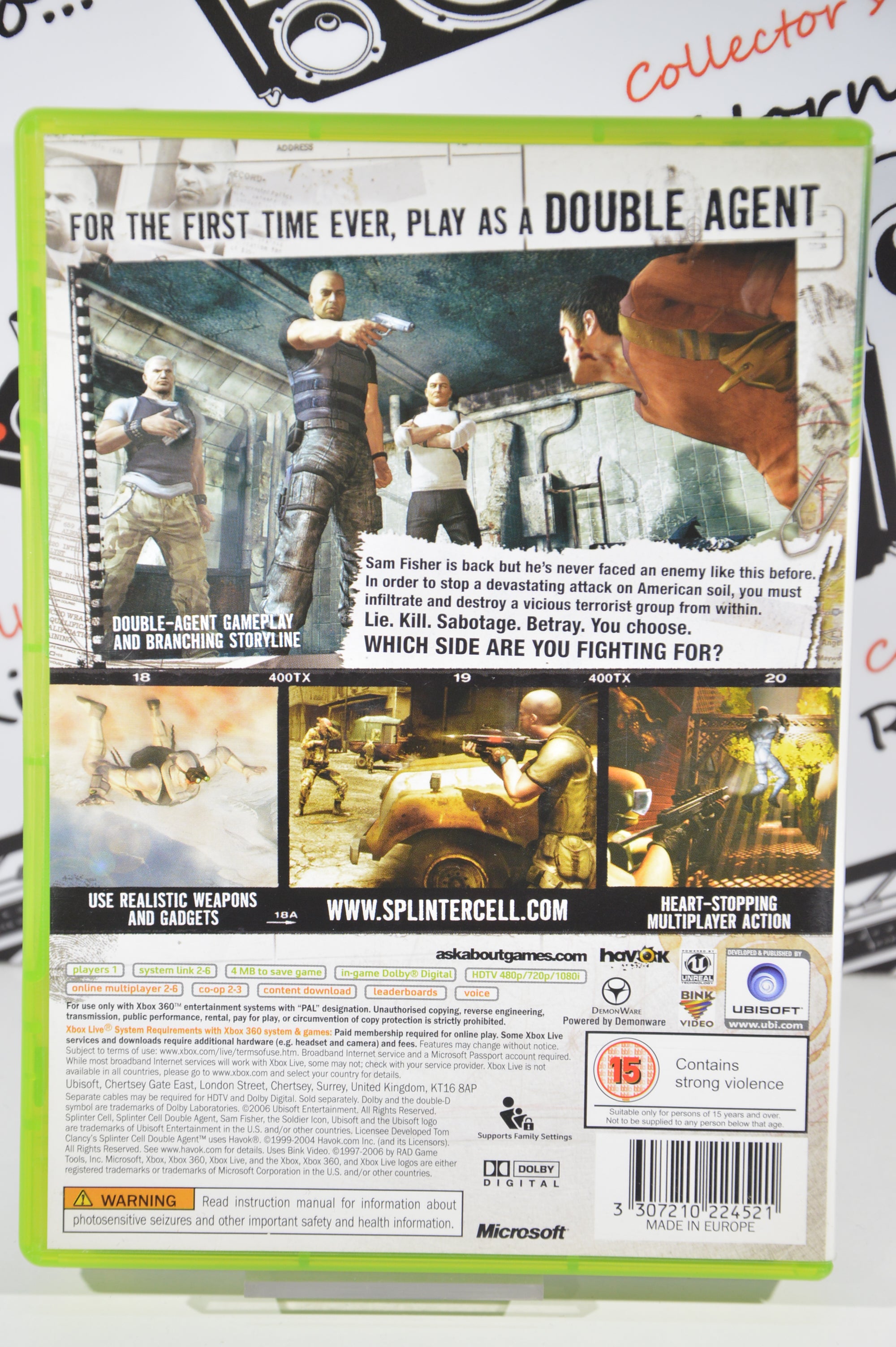 Splinter cell double agent Xbox 360 15+ Multilingua