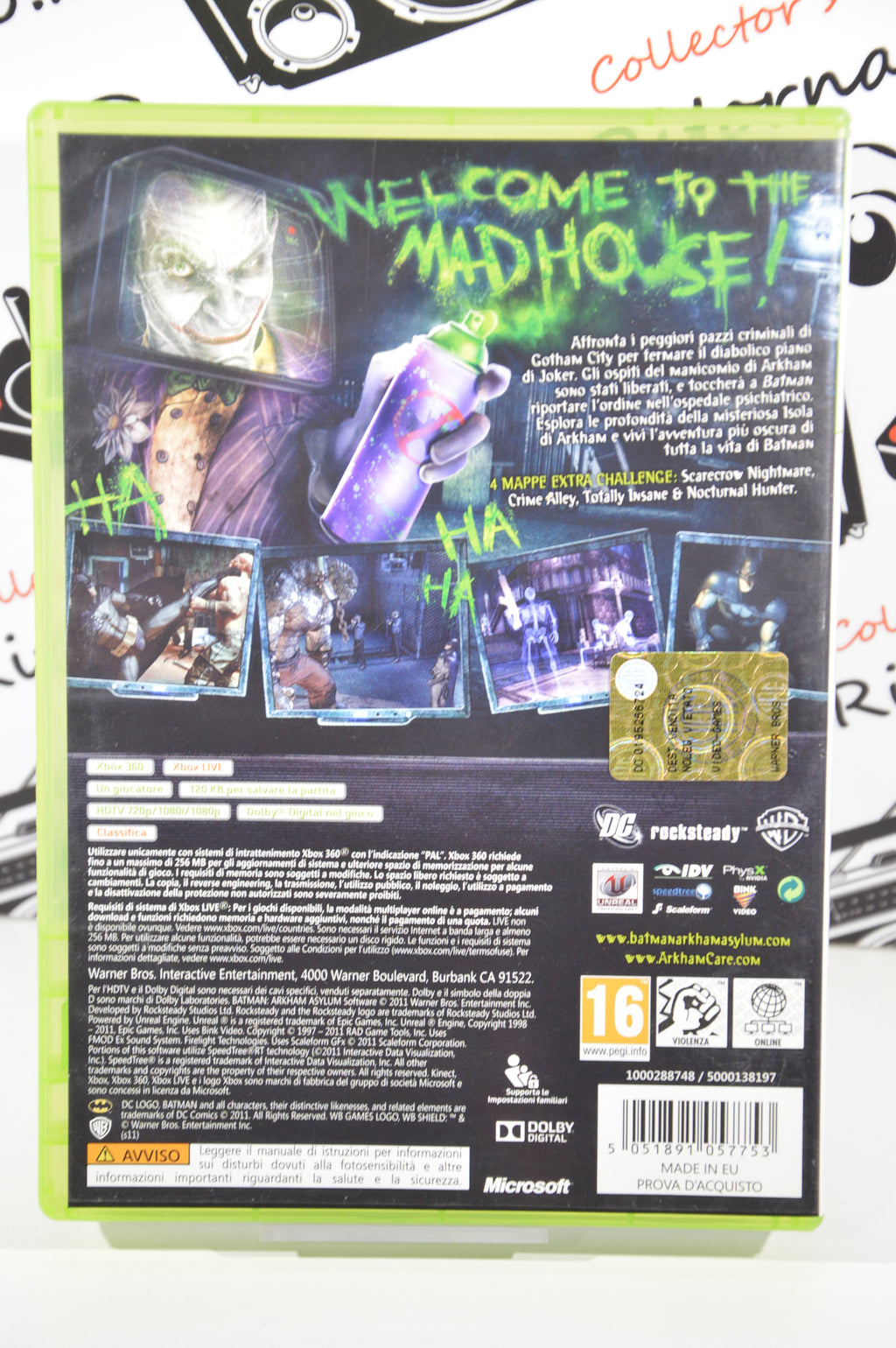 Batman Arkham Asylum edizione Goty Xbox 360 16+ Multilingua