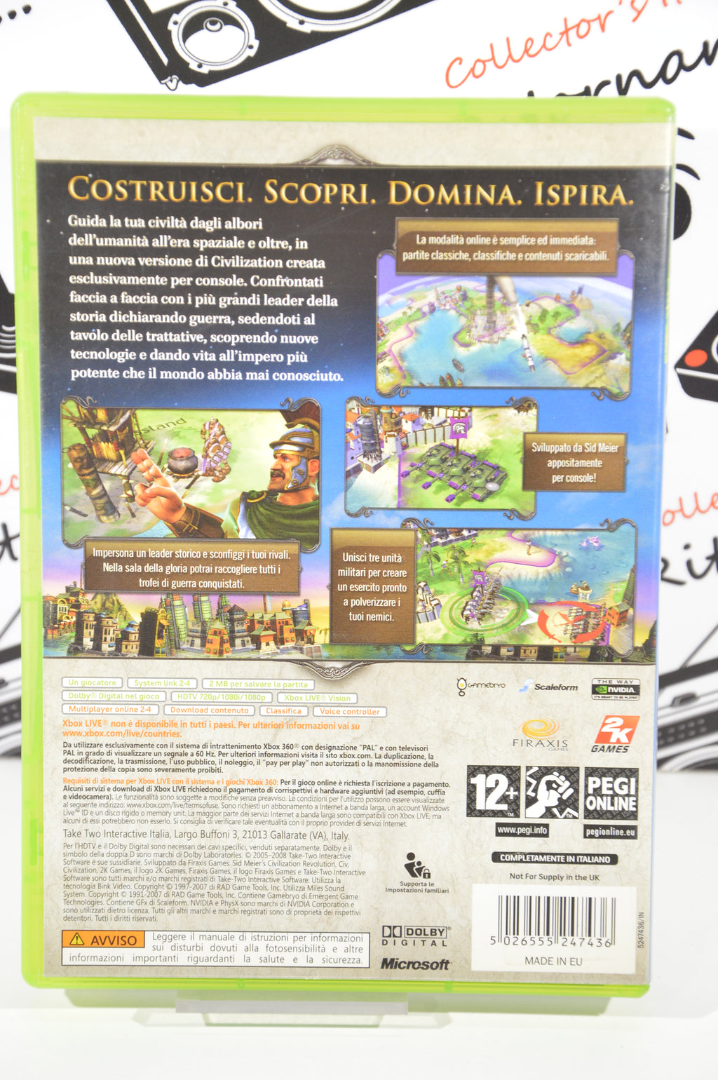 Civilization Revolution Xbox 360 12+ Italiano