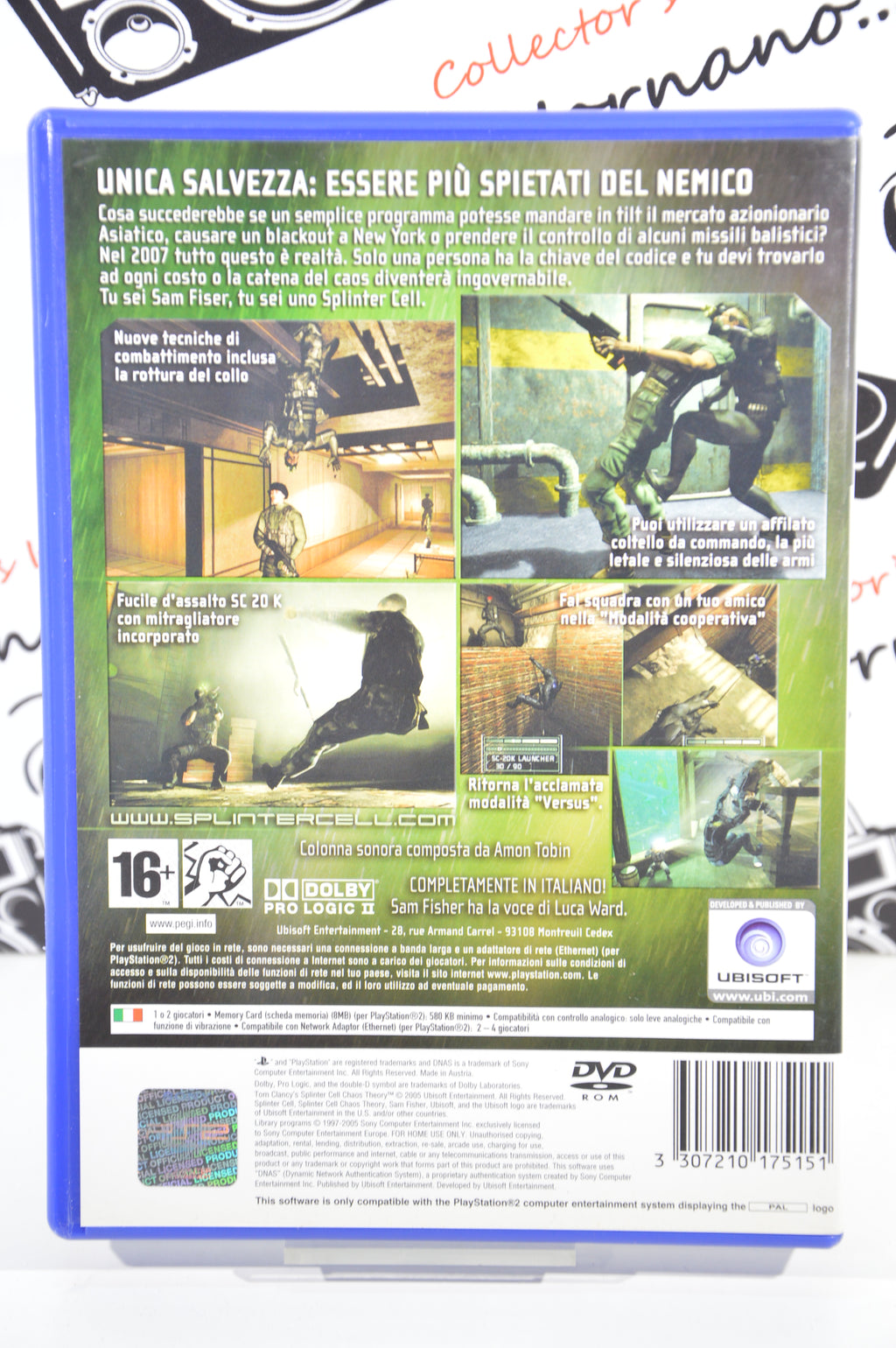 Tom Clancy's Splinter Cell Chaos theory PlayStation 2 16+ ITA
