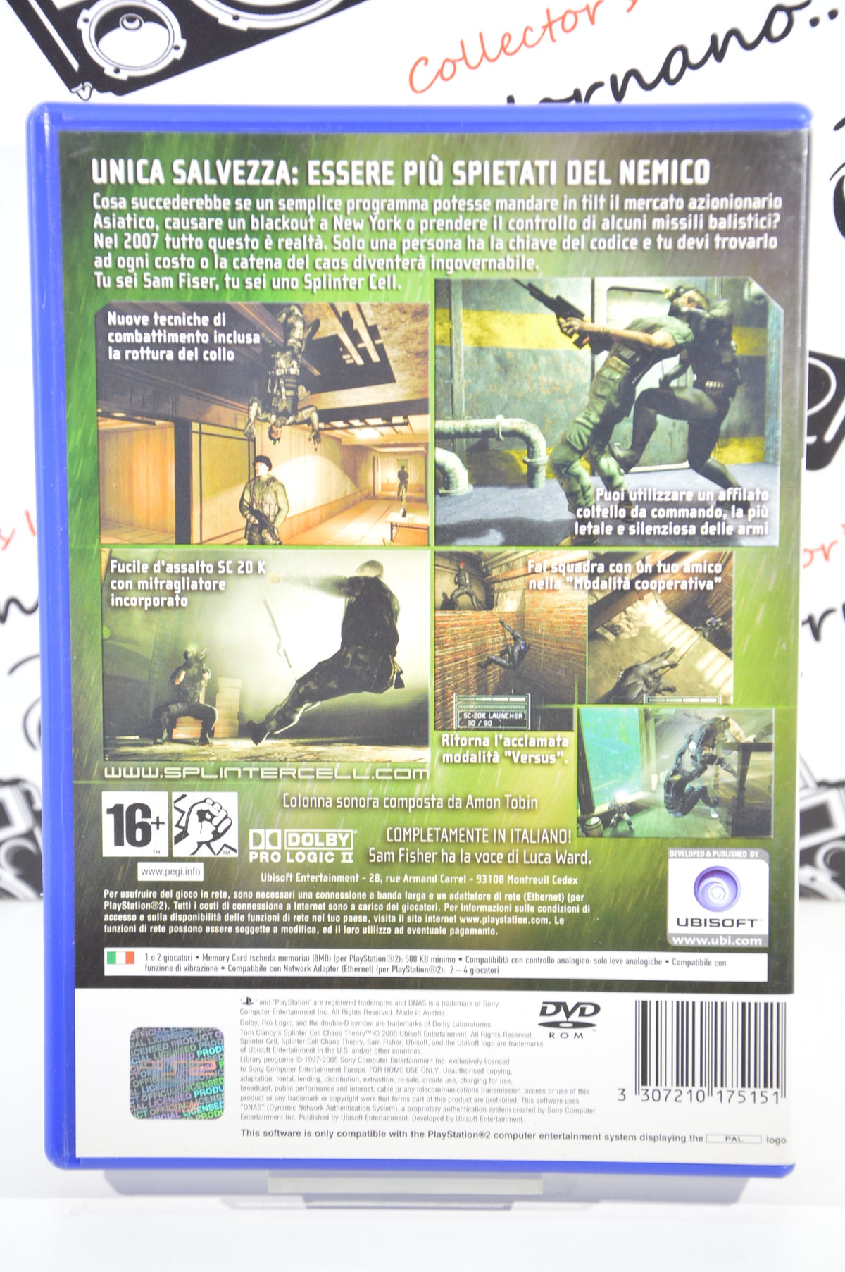 Tom Clancy's Splinter Cell Chaos theory PlayStation 2 16+ ITA