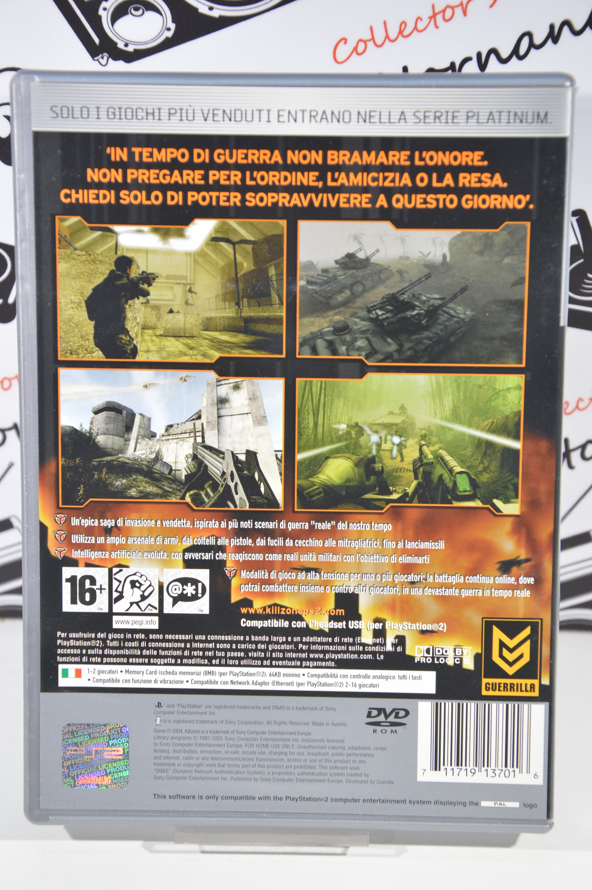 Killzone platinum PlayStation 2 16+ Multilingua
